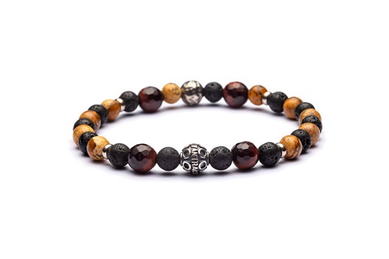 Pulsera Antracite Classic in Piedras semipreciosas C16 DON CHISCHIOTTE - C16 DON CHISCHIOTTE